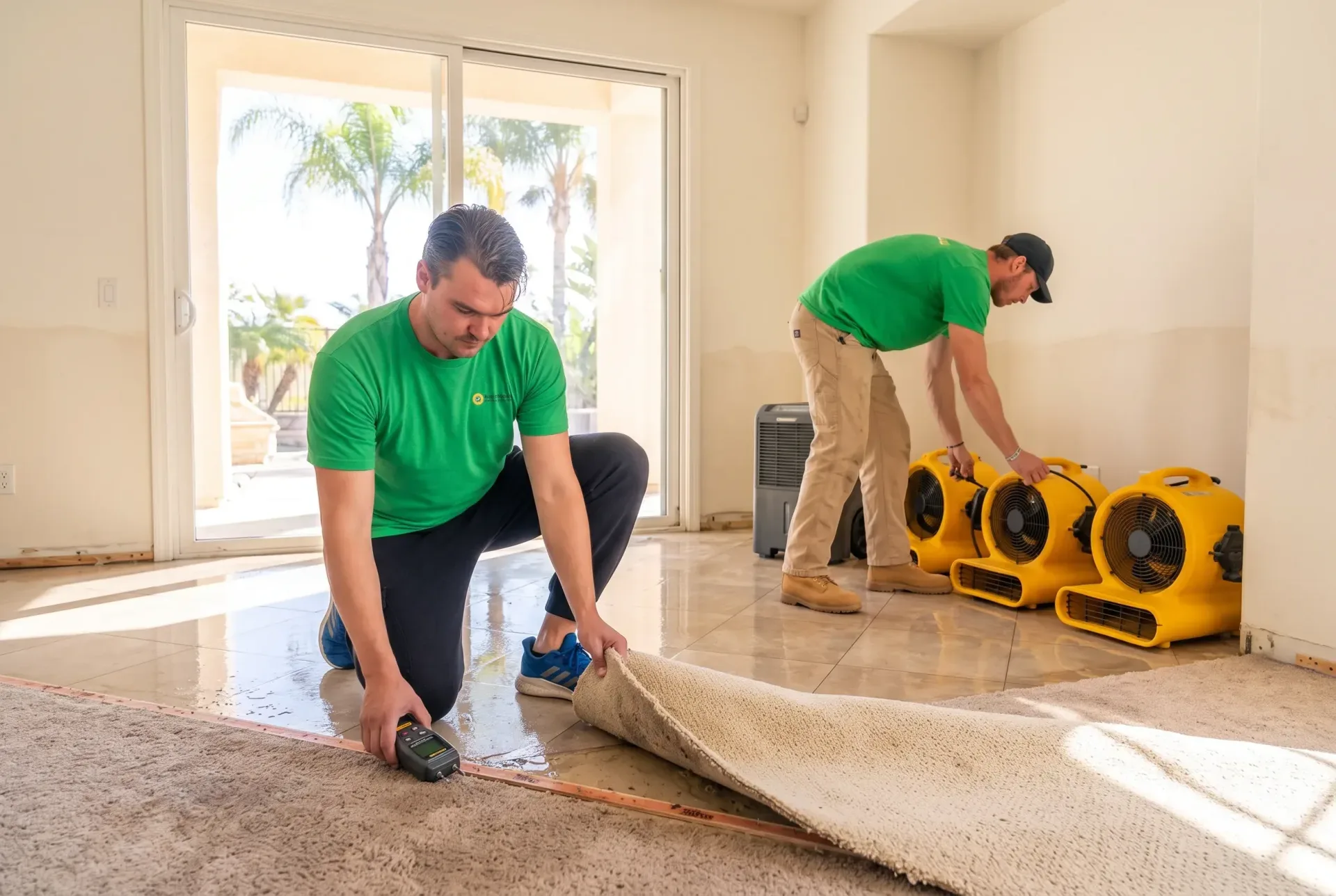Water damage cleanup in Alpine