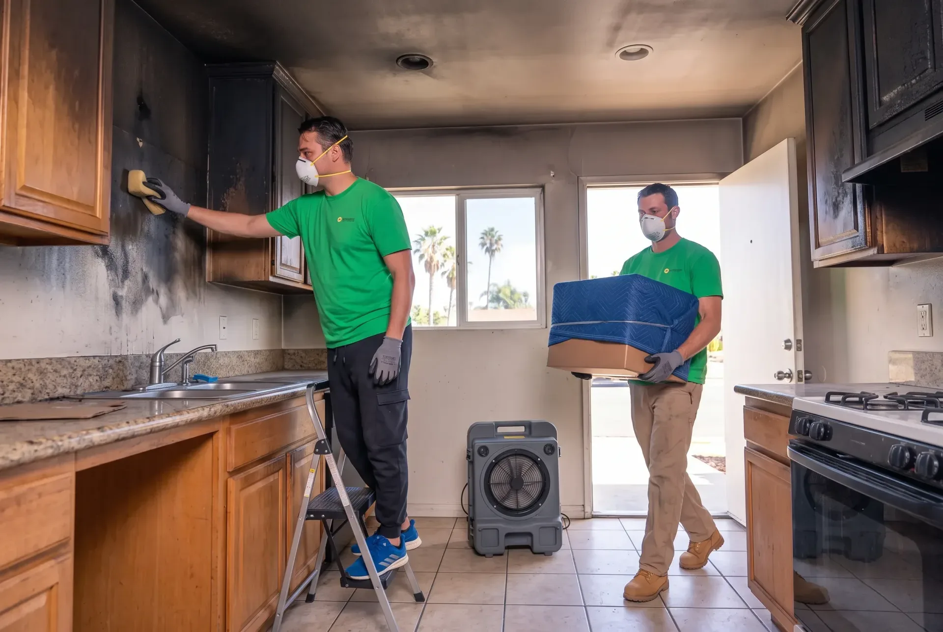 Fire damage cleanup in Alpine