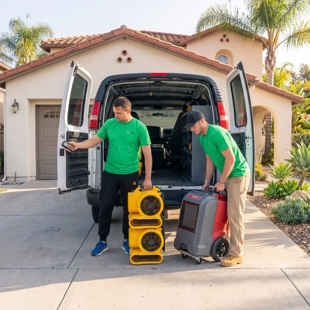 Water damage drying crew in Alpine